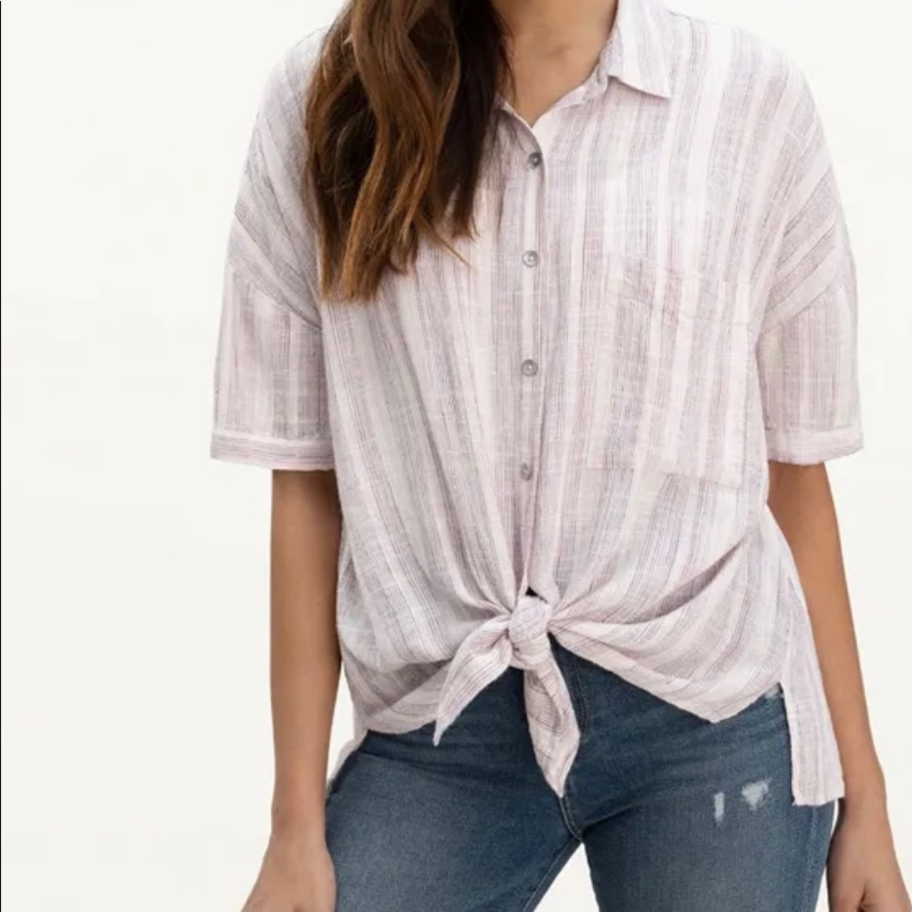 Splendid Blanche Striped Shirt